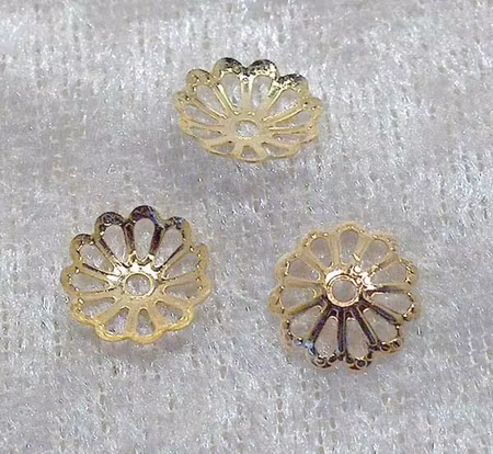 Pärlhatt, Guld, 9 mm