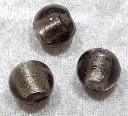 Silverfoil rund, Grå, 14 mm