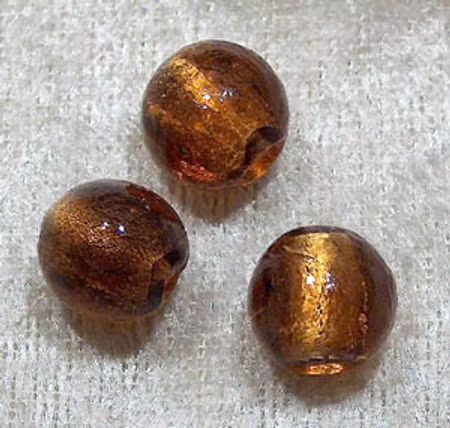 Silverfoil rund, Brun, 12 mm