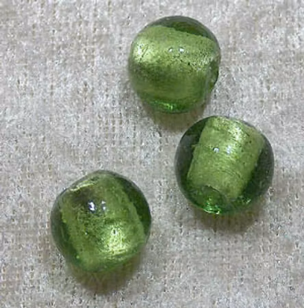 Silverfoil rund, Grön, 12 mm