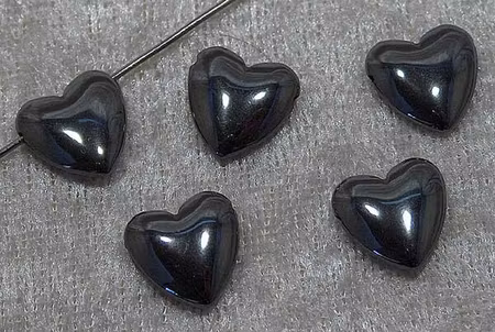 Bulligt hjärta hematit, 12x12x4 mm