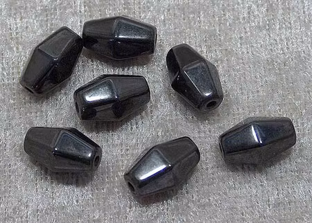 Bicone i hematit, 12x8 mm