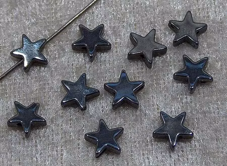 Stjärna hematit, 8x8x2 mm