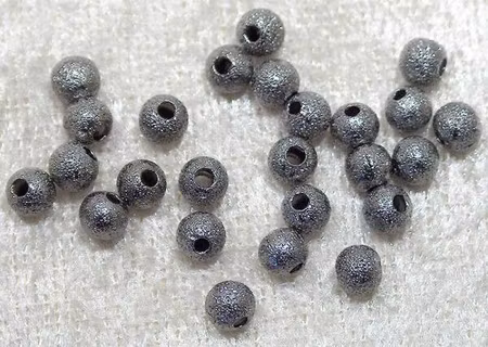 Stardustpärla, svart, 4 mm