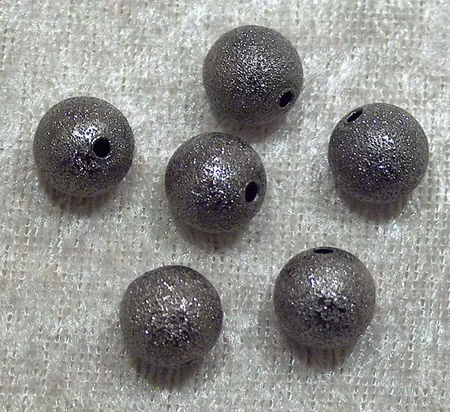 Stardustpärla, svart, 10 mm