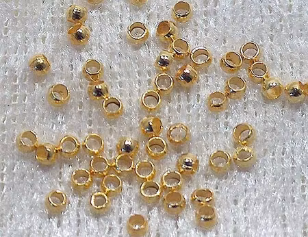 Klämpärlor, Guld