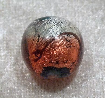 Silverfoil, Rund, Silver/Rosarött