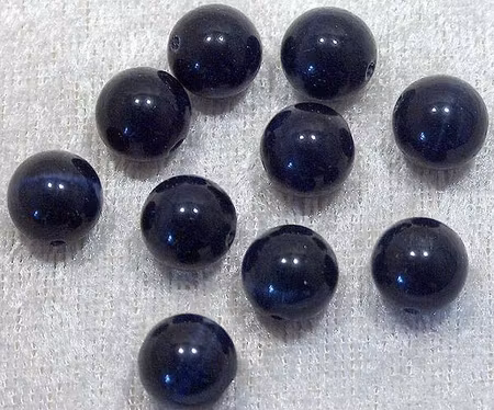 Cats Eye, 10 mm, Mörkblå