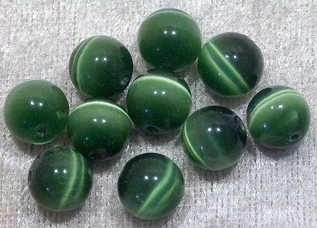 Cats Eye, 10 mm, Grön