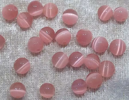 Cats Eye, 6 mm, Rosa