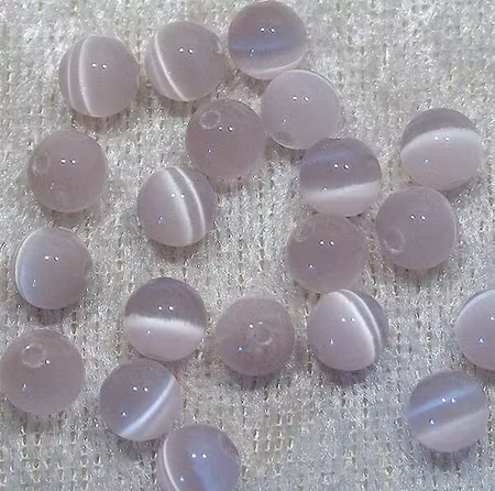 Cats Eye, 6 mm, Ljust rosalila