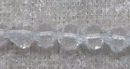 Bicone, Transparent, 4 mm
