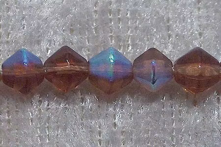 Bicone, Brun AB, 4 mm