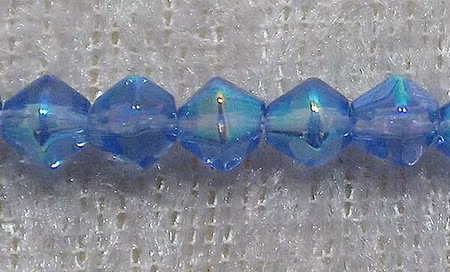 Bicone, Blå AB, 4 mm
