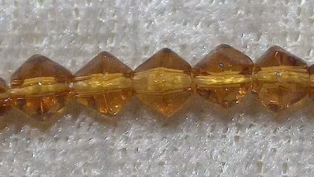 Bicone, Brun, 4 mm
