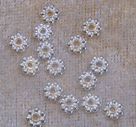 Mellandel, Daisy, Silver, 6 mm