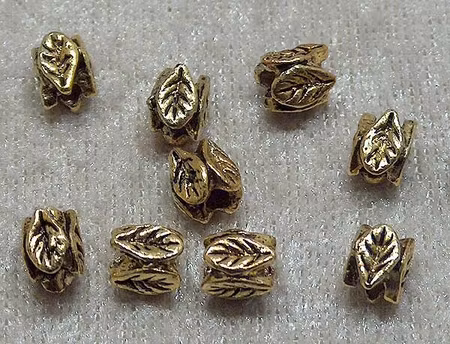 Mellandel  Lövkrans , antikguld