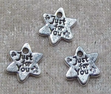 Berlock Stjärna  Just for you , Antiksilver