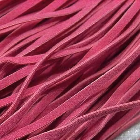 Mockaband, 1x3 mm, Mörk cerise