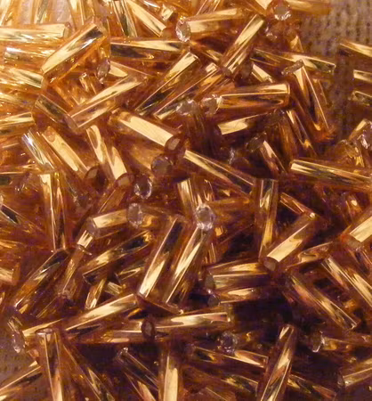 Rocaille, vridet rör, guld