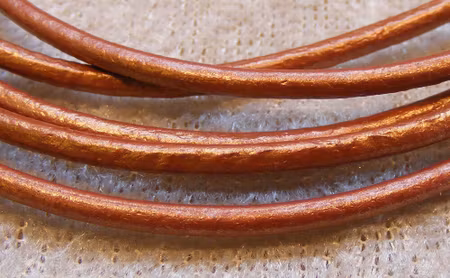 Läderrem, brons, 2 mm