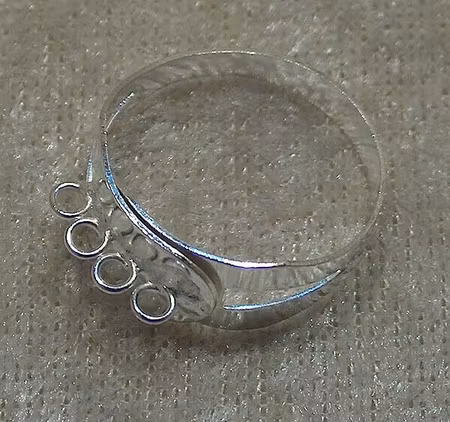 Fingerring, silverpläterad