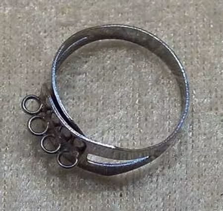 Fingerring, svartpläterad
