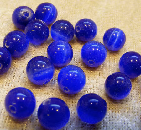 Cats Eye, 8 mm, Kungsblå