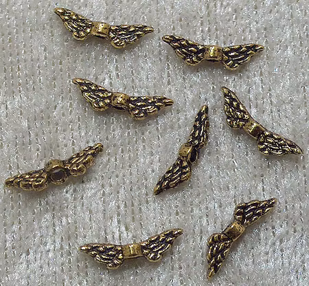 Änglavinge, mini, antikguld