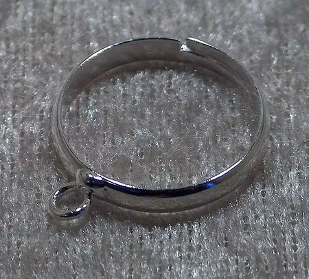 Fingerring, silverpläterad