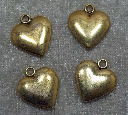 Berlock, Hjärta, Antikguld