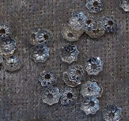 Pärlhattar, Ljus silver, 4 mm