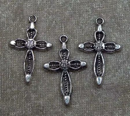 Kors i tibetsilver