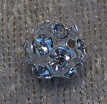 Strassboll, rund, 10 mm