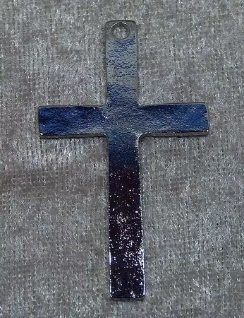 Kors, tag/hänge, silverpläterad, 2:a sort.