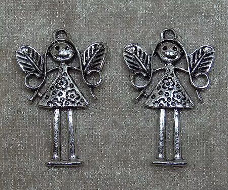 Medelstor älva, antiksilver