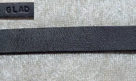 Läderrem, 10 mm bred, svart