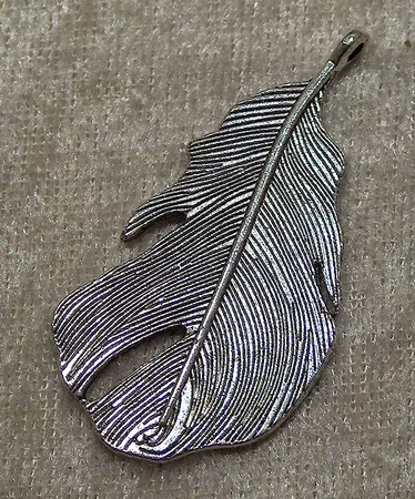 Hänge, Fjäder, Antiksilver