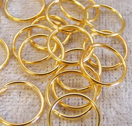 Bindringar, guld, 12x1 mm