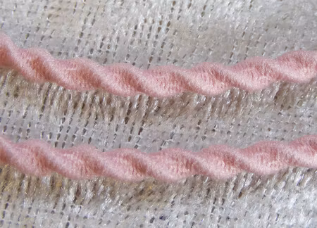 Elastisk snodd, puderrosa, 3 mm