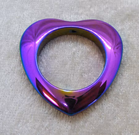 Hematithjärta, multi, hänge/berlock