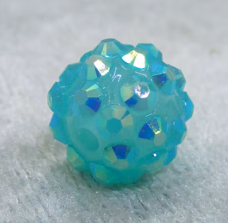 Resinstrassboll, aqua