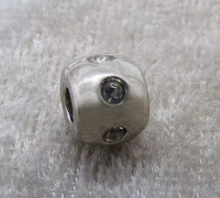 Strassmellandel, antiksilver, med 3 mm hål