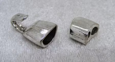 Kroklås m slider, antiksilver