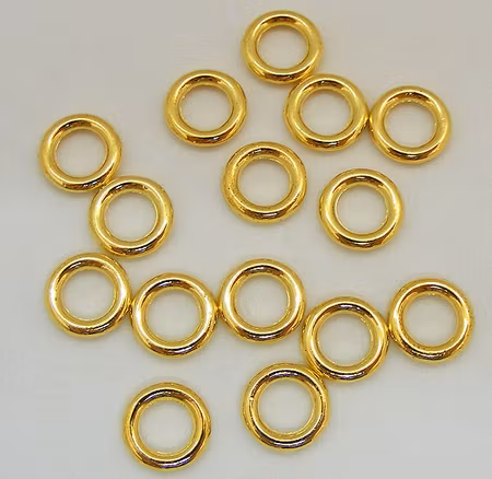 Länk/Bindring, Sluten, Guldfärgad