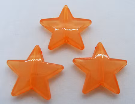 Akryl-stjärna, orange