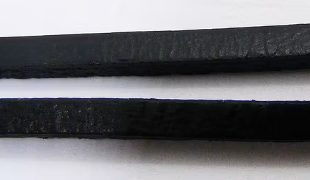 Läderrem, 3 mm bred, svart