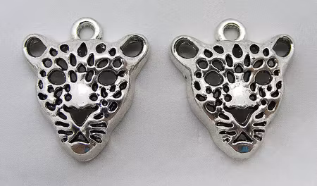 Berlock, Leopard, antiksilver