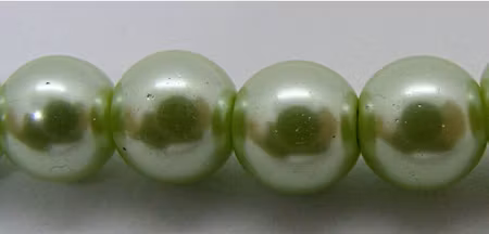 Vaxad glaspärla, Mintgrön