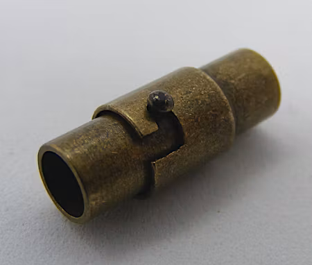 Fäste/Lås för 4 mm rem, antikbrons